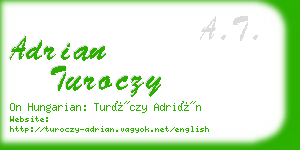 adrian turoczy business card